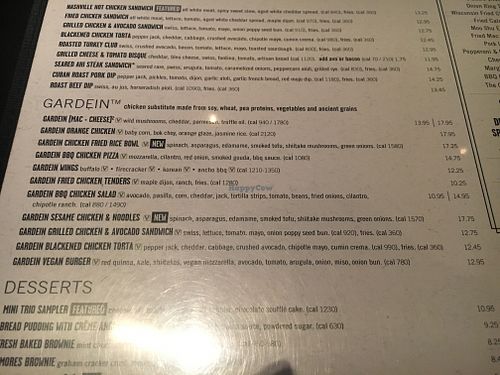 Menu  at Yard House in Riverside