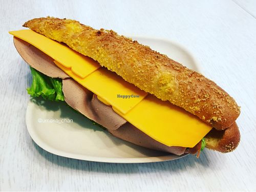 Gluten free filled baguette at Laelo in Paris