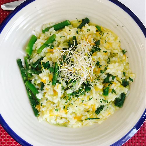 The risotto was divine at La Raposa del Poble Sec in Barcelona