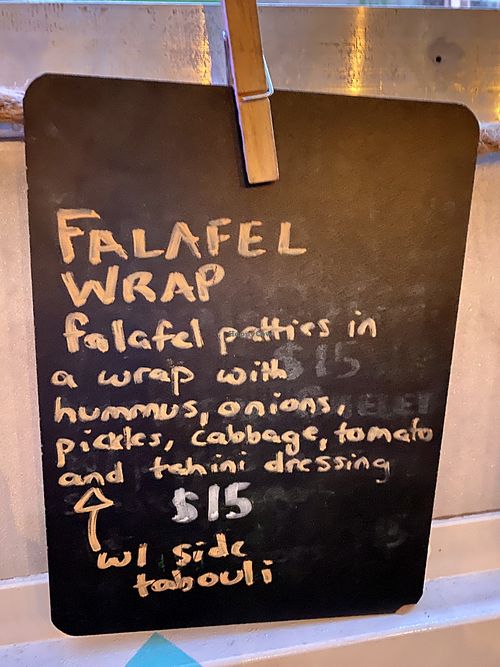 Falafel Wrap at Moab Kitchen in Moab