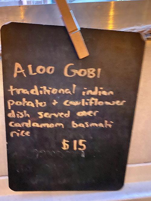 Aloo Gobi at Moab Kitchen in Moab