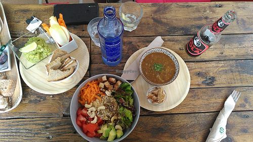 Budha bawl, lentils & guacamole. at Integral in Formentera