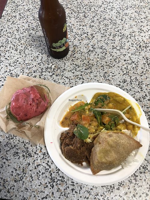 I started eating before I took the photo at Krishna Food - Pipitea Campus in Wellington