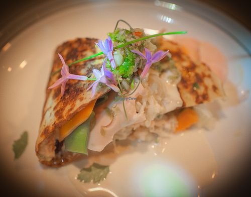 Club Gourmande. Delicious filled crepe.  at Tender Bar in Barcelona