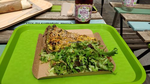 Quiche at Le Triple V in Caen