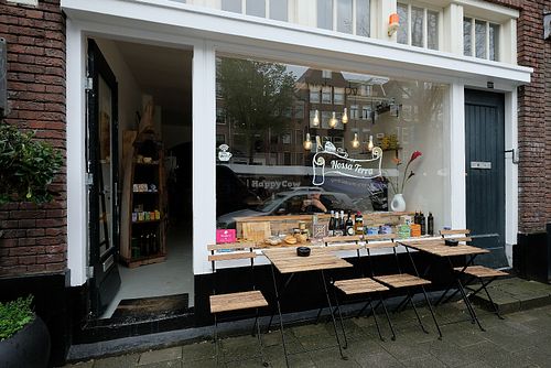Out front of Nossa Terra at Nossa Terra in Amsterdam
