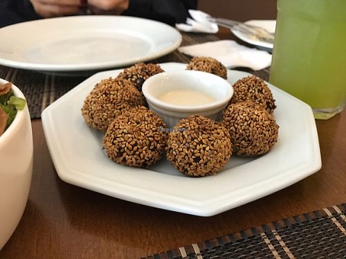 Falafel at Emporio Arabe in Sao Paulo