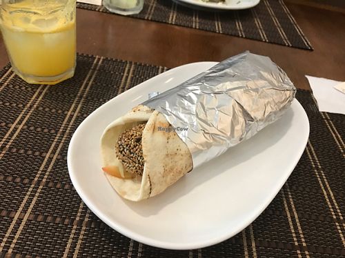 Falafel kebab at Emporio Arabe in Sao Paulo
