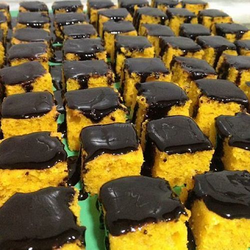 Carrot cake with chocolate at Gato Doce in Joao Pessoa