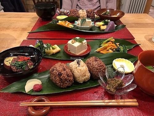 sharing platter at Oso-zai Cafe Vegebon in Tokyo