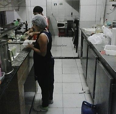 Kitchen at Las Vegans in Rio De Janeiro