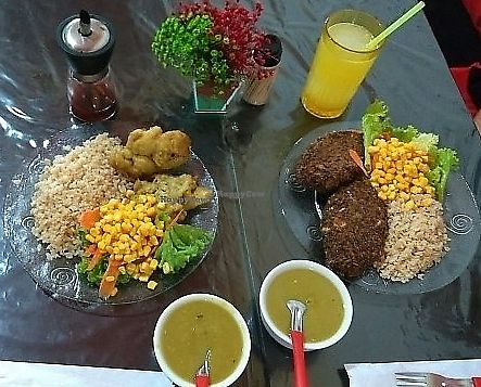 Dishes at Las Vegans in Rio De Janeiro