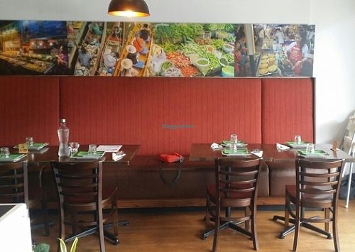 inside seating at Khot Thai in Paddington