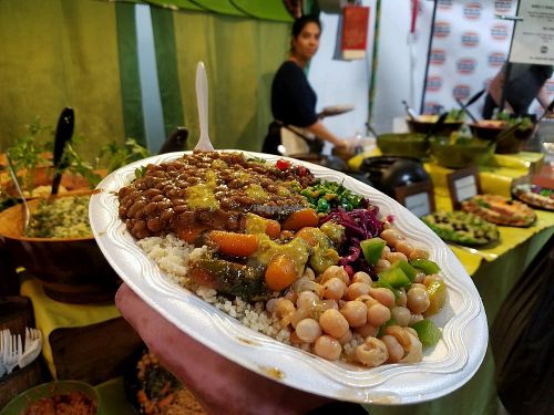 plate option at Ethiopiques - Boiler House in East London