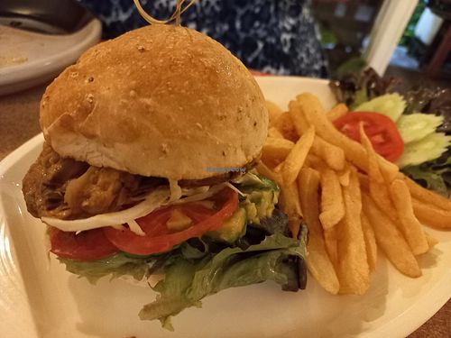 Jackfruit burger at Rad Rabbit in Chiang Mai