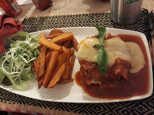 Eggplant foccacia sandwich at Rad Rabbit in Chiang Mai