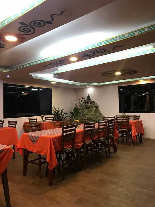 Inside  at Rabsel Garden Cafe at Shechen Monastery in Kathmandu