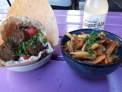 Falafel pita at Falloumi at Falloumi in Stockholm