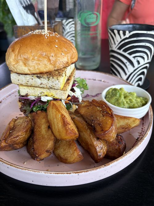 Tofu sandwich   at Rainbow Cafe in Ella