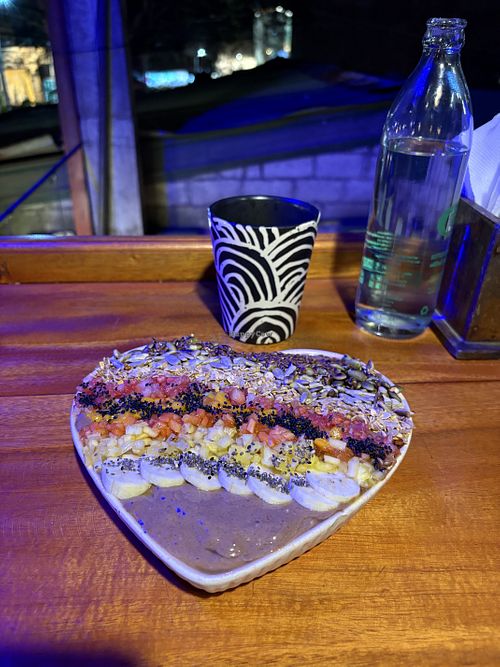 Smoothie bowl   at Rainbow Cafe in Ella