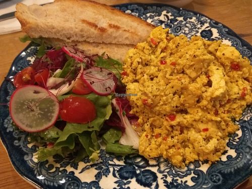 Brunch - tofu scramble at Something at The Glad Cafe in Glasgow