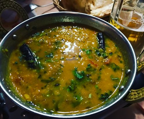 yellow lentils curry at Ganesha Restaurant - West in Stuttgart
