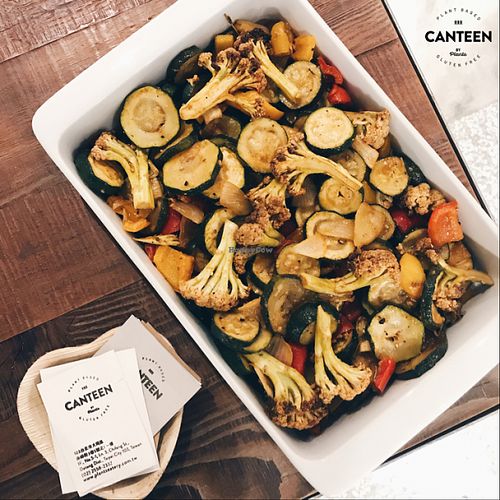 roasted organic local veggies at Canteen by Plants in Taipei