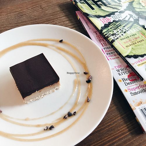 Raw Chocolate Caramel Slice  at Canteen by Plants in Taipei