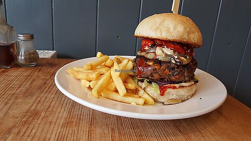 A large selection of Vegetarian and Vegan burgers. at Mackenzies in Malvern