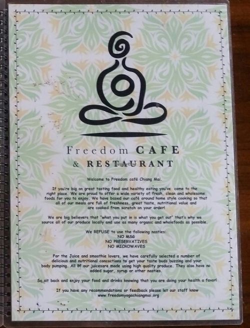 Freedom Healthy Cafe at Freedom Healthy Cafe and Juice Bar in Chiang Mai