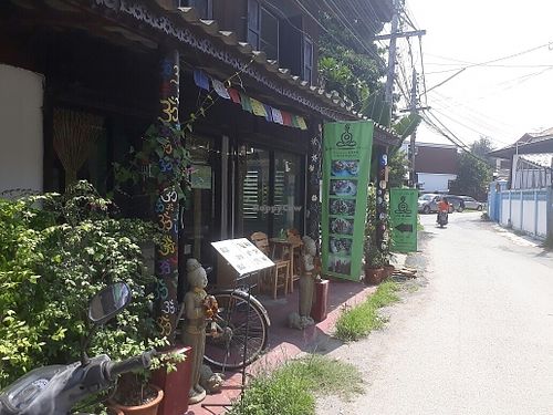 Outside Restaurant at Freedom Healthy Cafe and Juice Bar in Chiang Mai