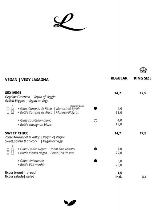 The two vega(n) options, they have also vegan cheese to add!  at Lasagnerie Löven in Leuven