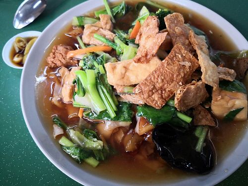 Hor Fun at Guan Yin Vegetarian 观音素食 in Central Singapore