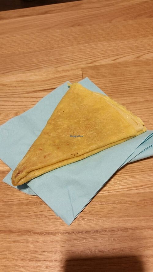 vegan crepe with cinnamon and sugar  at Crepes im Forum in Hanau