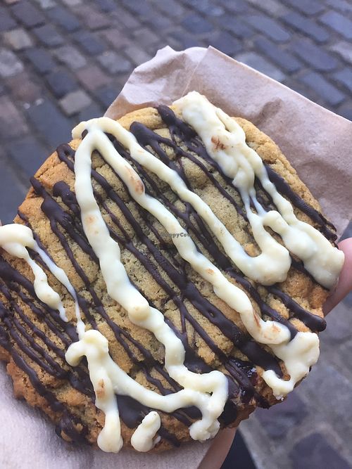 Vegan chocolate and cranberry cookie  at Young Vegans - Online only in East London