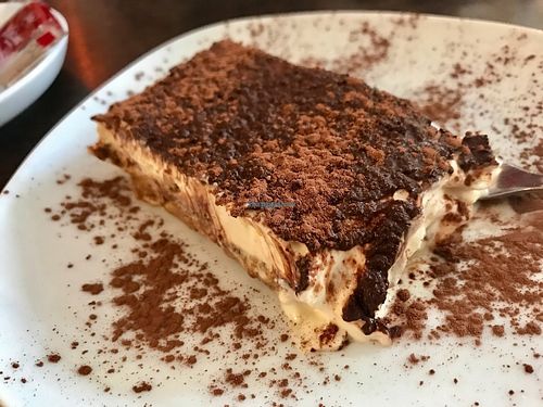 vegan tiramisu at Cafe Habibi in Darmstadt