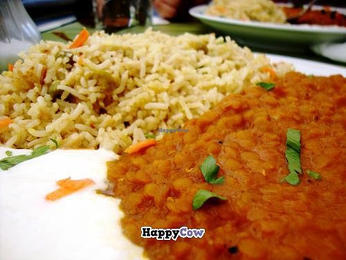 daal with biryani at Cafe Habibi in Darmstadt