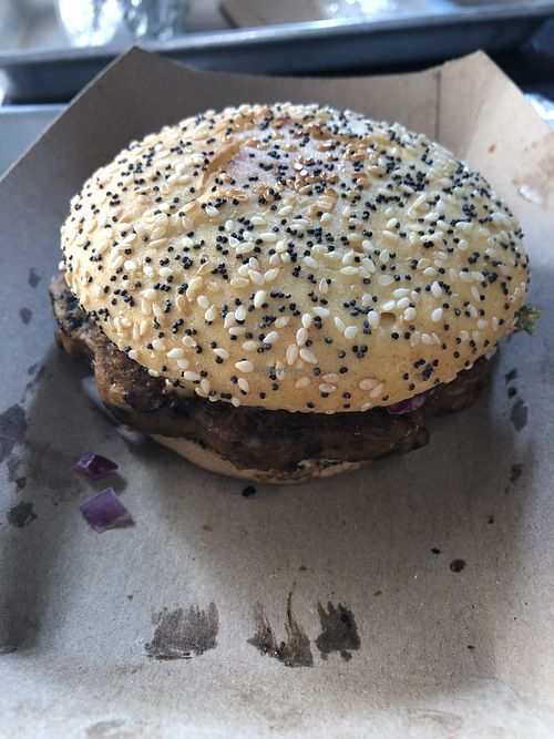 Disappointing bean lentil burger. Don't recommend   at Farmacy Vegan Kitchen & Bakery in Tampa