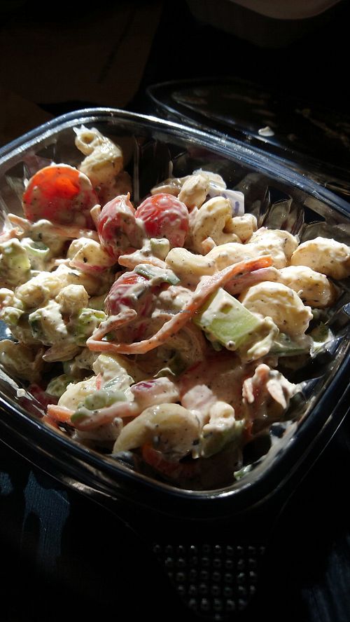 Jerk pasta salad at Farmacy Vegan Kitchen & Bakery in Tampa