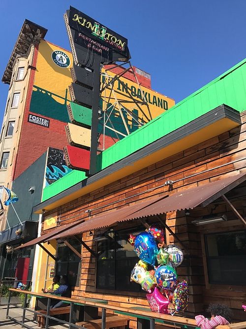 outside at Kingston 11 Cuisine in Oakland