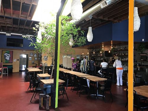 inside at Kingston 11 Cuisine in Oakland