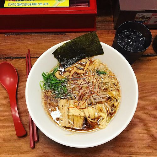 Vegan ramen  at Kyushu Jangara Ramen - Akihabara in Tokyo