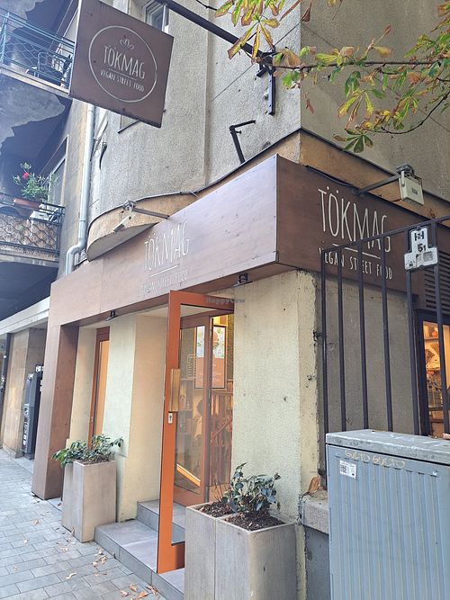 Exterior at Tökmag Vegan Street Food in Budapest