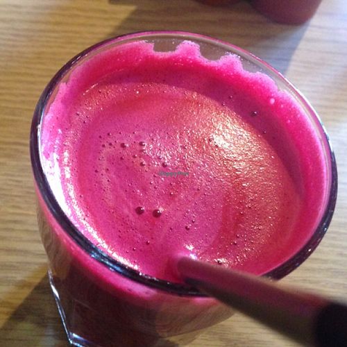 Sunshine juice chilling with BMO at Proper Eats Market and Cafe in Portland