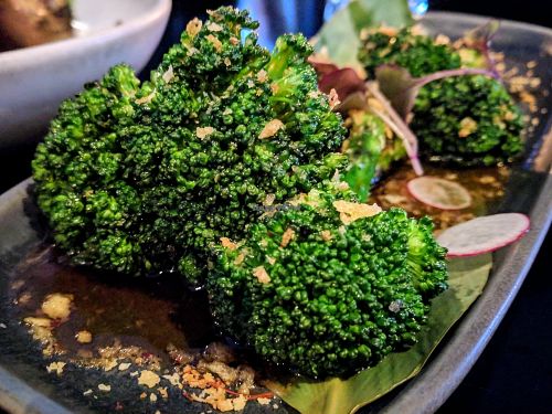 Vegan Set, Course 4 - Broccoli at Ebisu in Auckland