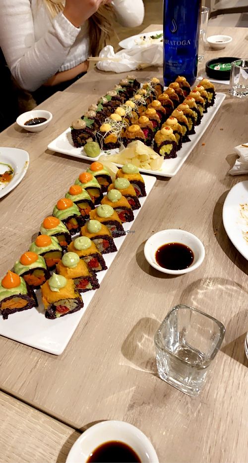Plant based sushi 😍 at Beyond Sushi in New York City