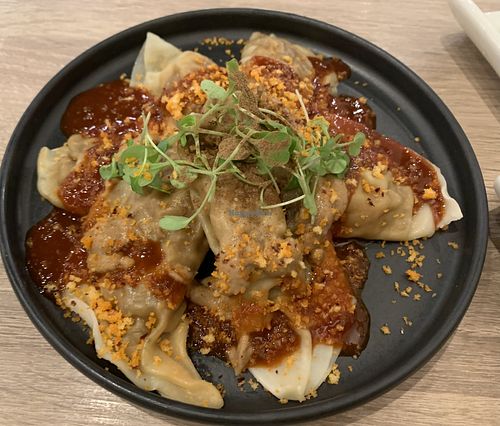 Shiitake truffle dumpling  at Beyond Sushi in New York City