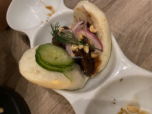 Mushroom bao  at Beyond Sushi in New York City