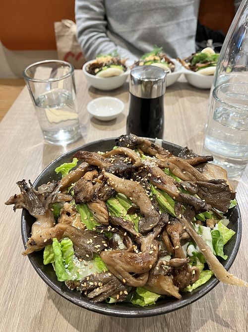 Mushroom bowl   at Beyond Sushi in New York City