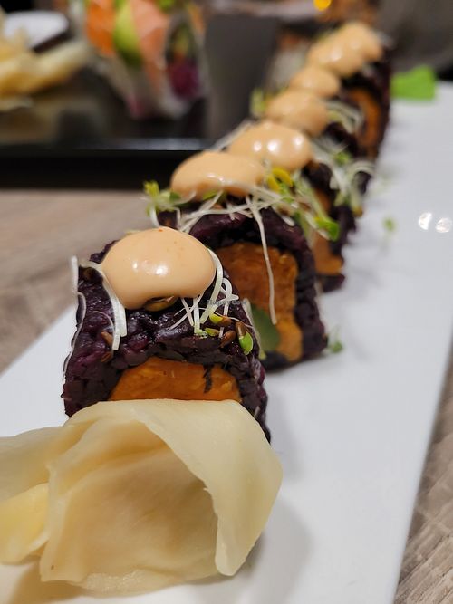 Sweet tree rolls at Beyond Sushi in New York City